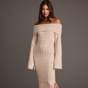12th Tribe Rhiannon Dusty Rose Sweater Maxi Dress Size XSXS